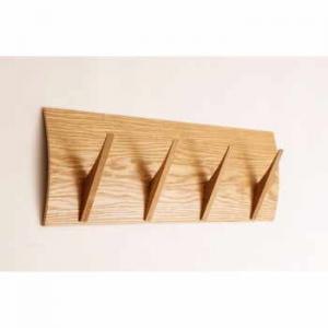 Cuier de perete din lemn masiv Woodman Rack Naki Oak Large