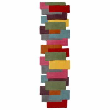 Covor din lână colorat Flair Rugs Collage, 60 x 230 cm