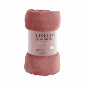 Pătură din micropluș Tiseco Home Studio, 220 x 240 cm, roz