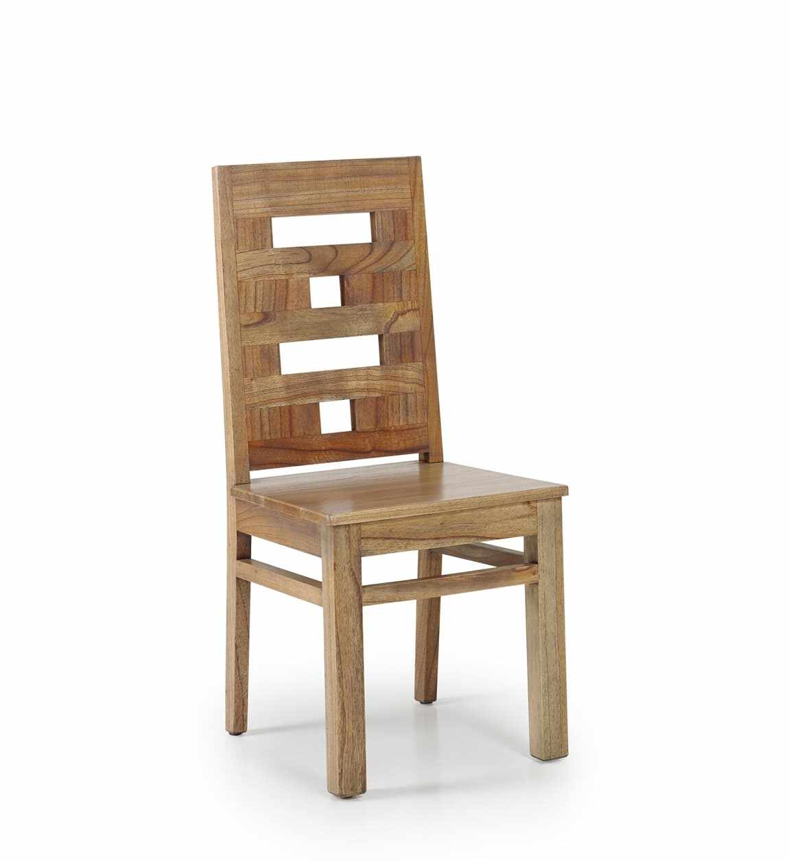 Scaun din lemn, Merapi Natural, l45xA55xH100 cm