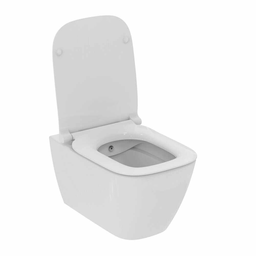 Set vas WC suspendat Ideal Standard I.life B cu functie bideu si capac slim softclose alb