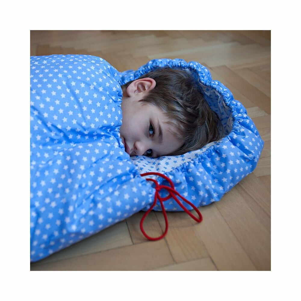 Sac de dormit pentru copii Bartex Design, 70 x 165 cm, albastru