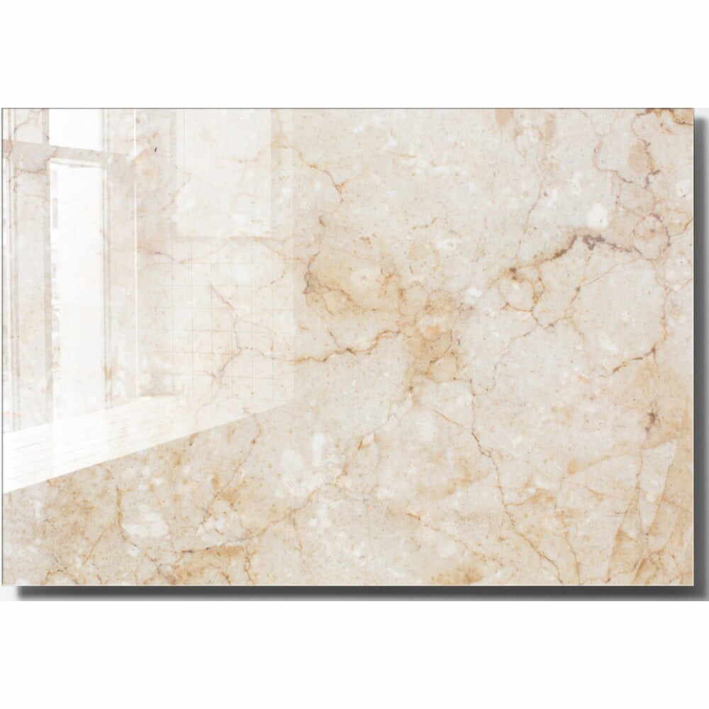 Tablou din sticlă 100x70 cm Marble – Wallity