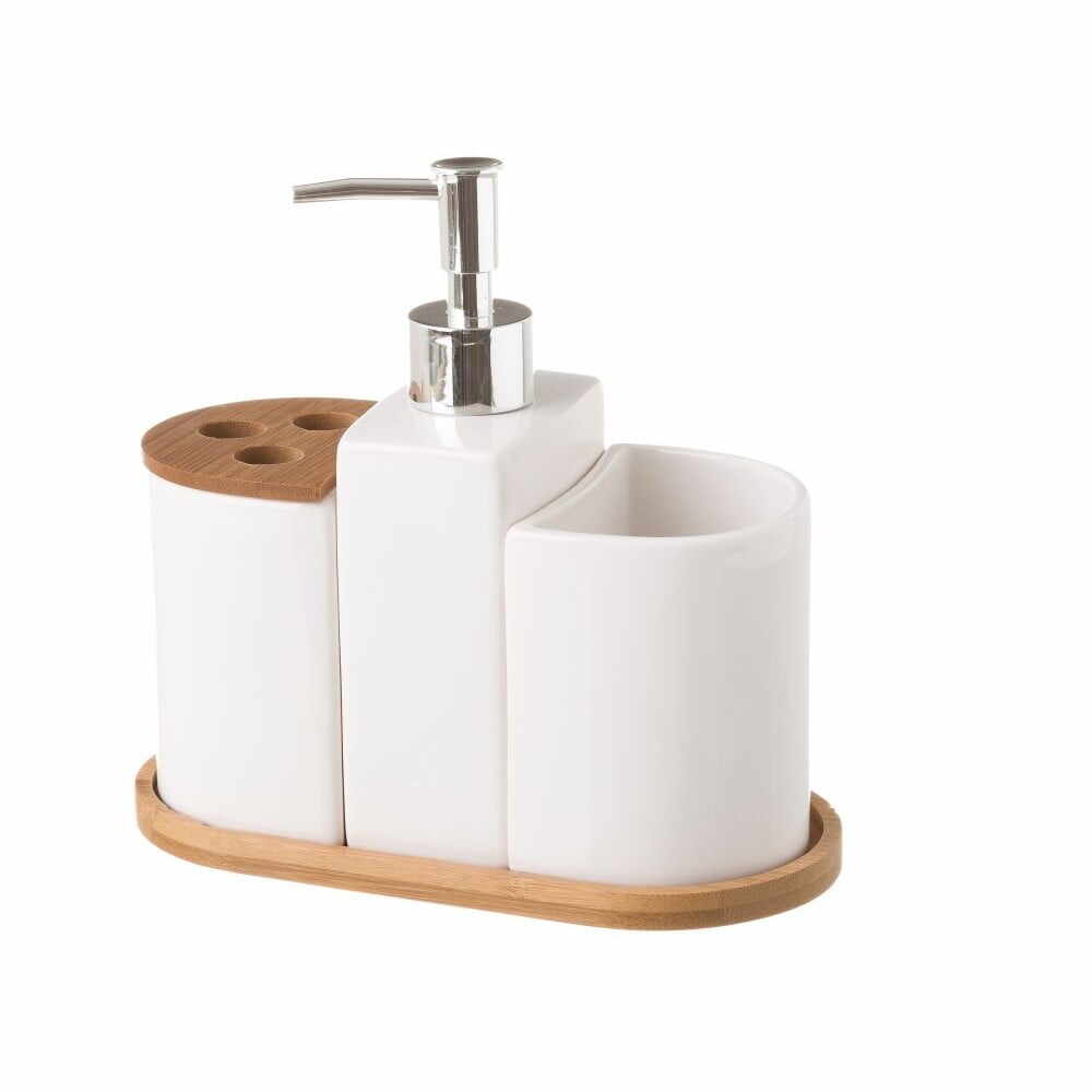 Set de accesorii de baie alb Simply – Casa Selección