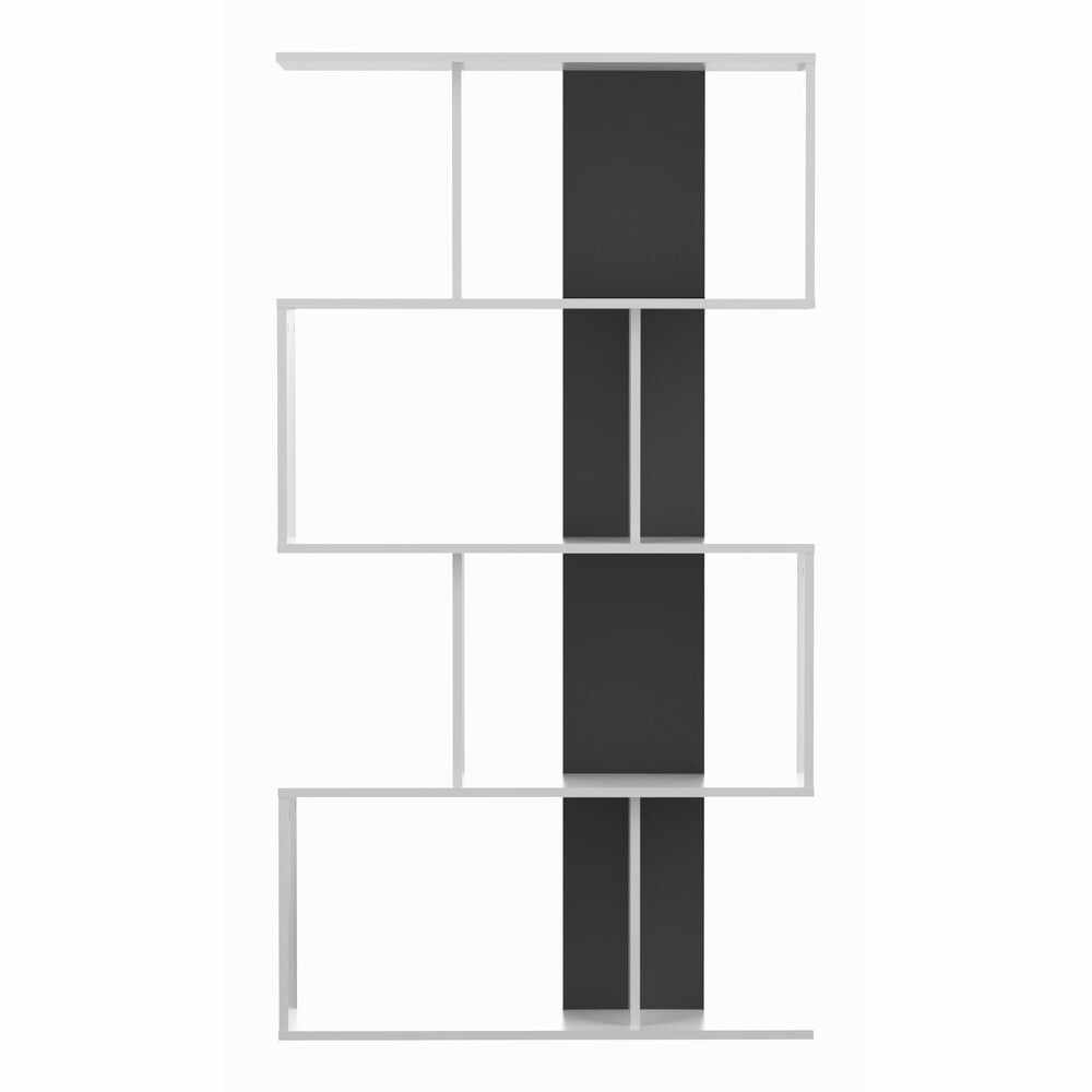 Bibliotecă alb-negru 89x165 cm Sigma – TemaHome